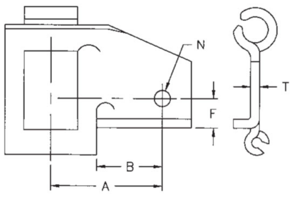 Diagram for attachment AS for chain size 67H